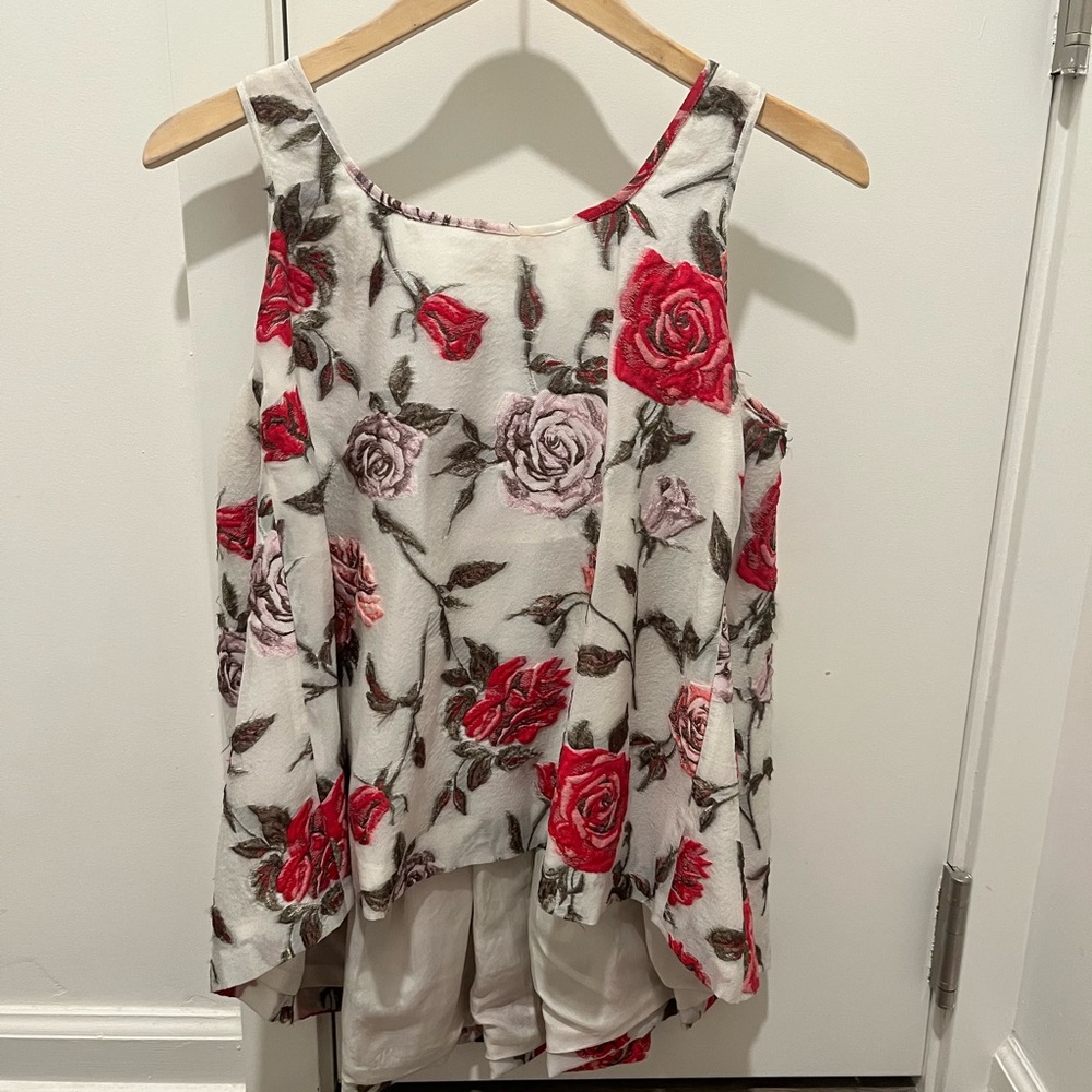 Rochas Paris Margot Floral Top Size 40/ US 4